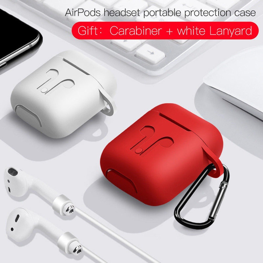 Vỏ silicone bảo vệ cho hộp sạc tai nghe Apple Airpods