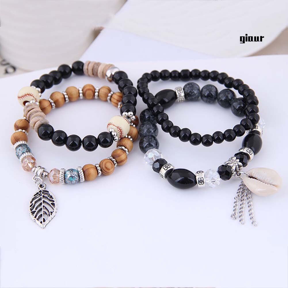 Set 4 Vòng Tay Phong Cách Bohemian Thời Trang Cho Nữ
