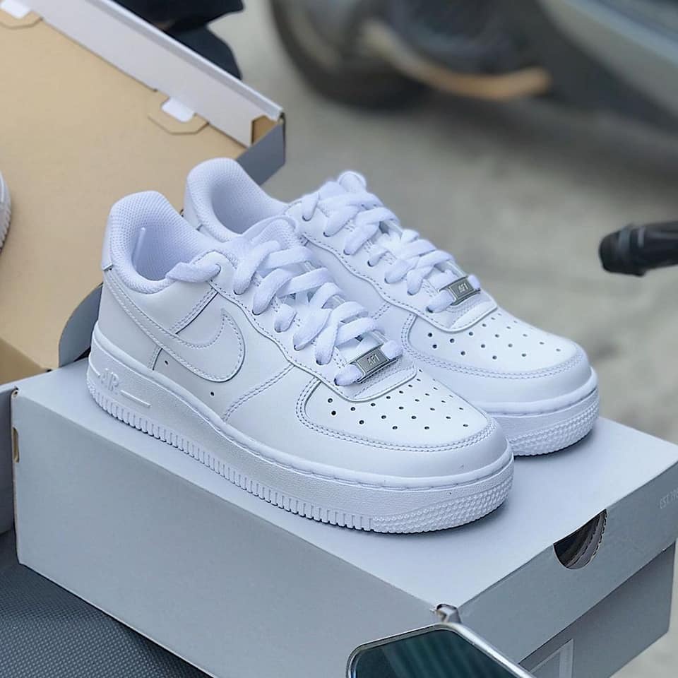 Giày_Nike AF1 Nam Nữ, Giày Air Force 1 Full Trắng Thể Thao Hàng Đẹp Full Box