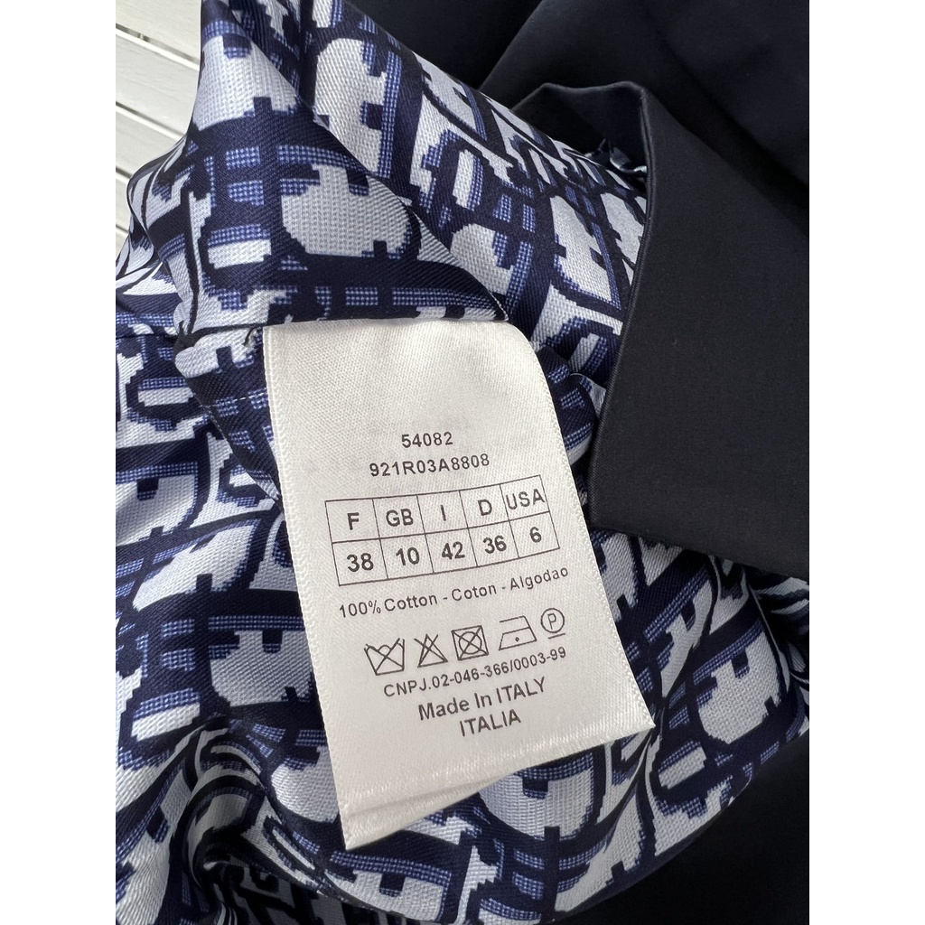 Áo gió nữ dáng ngắn thời trang cao cấp Christian Dior CD họa tiết thêu logo