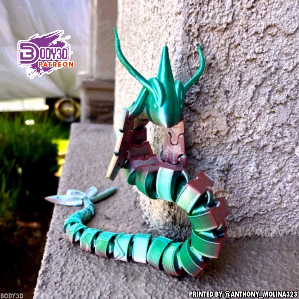 Pokemon Milotic in 3d có khớp nối di chuyển thay đổi hình dạng siêu ngầu