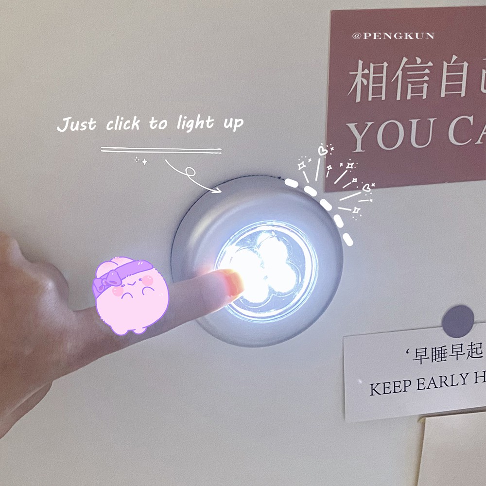 Đèn led Ngủ 3 Bóng Cảm Ứng Ánh Sáng Cao Cấp Tiện Dụng Cho Ký Túc Xá / Phòng Ngủ