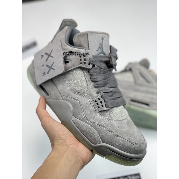 ( LINH BÚN TOKYO ) Giày jodan4 kaw xám lông chột sc + full hộp