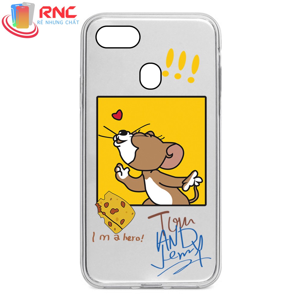 Ốp lưng OPPO F9/A5S/A7 2018 Tom & Jerry dẻo trong Silicone in hình