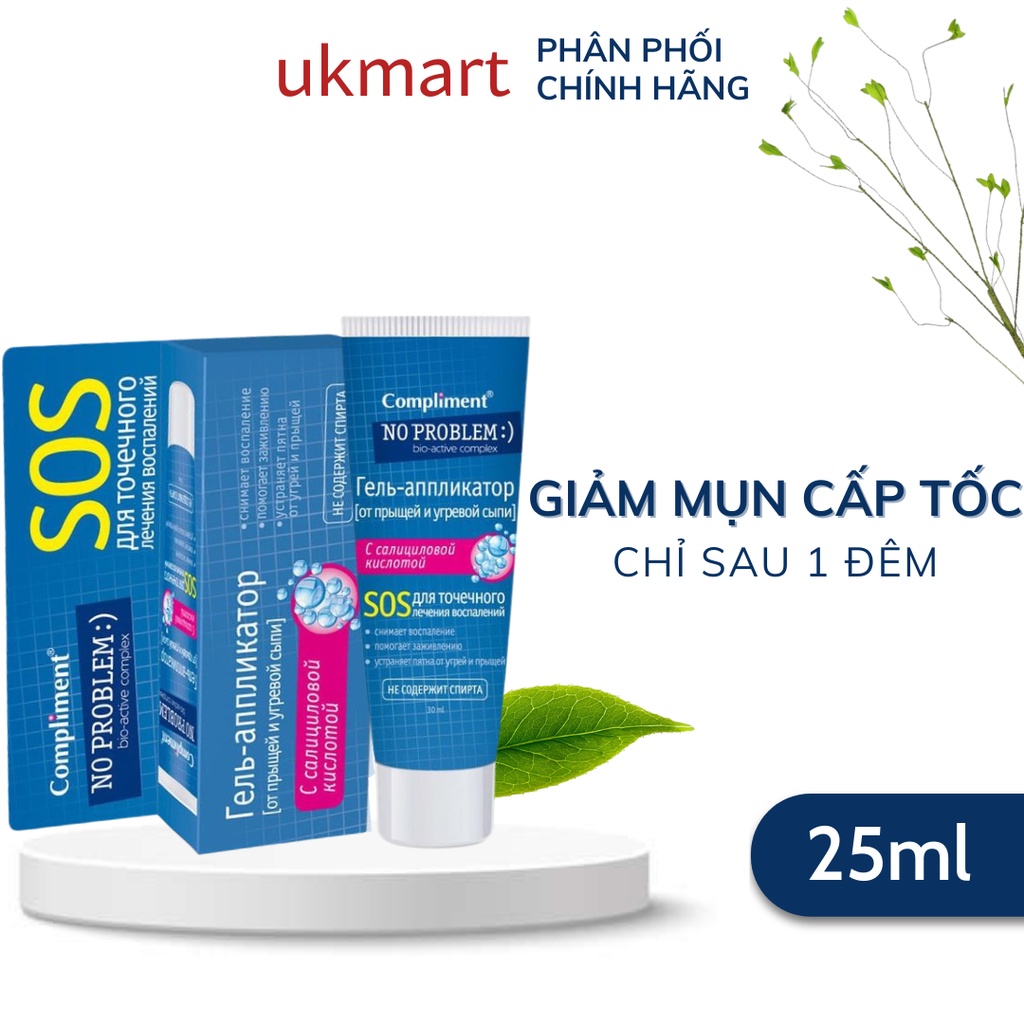 Gel Mụn Khẩn Cấp SOS Compliment No Problem 25ml