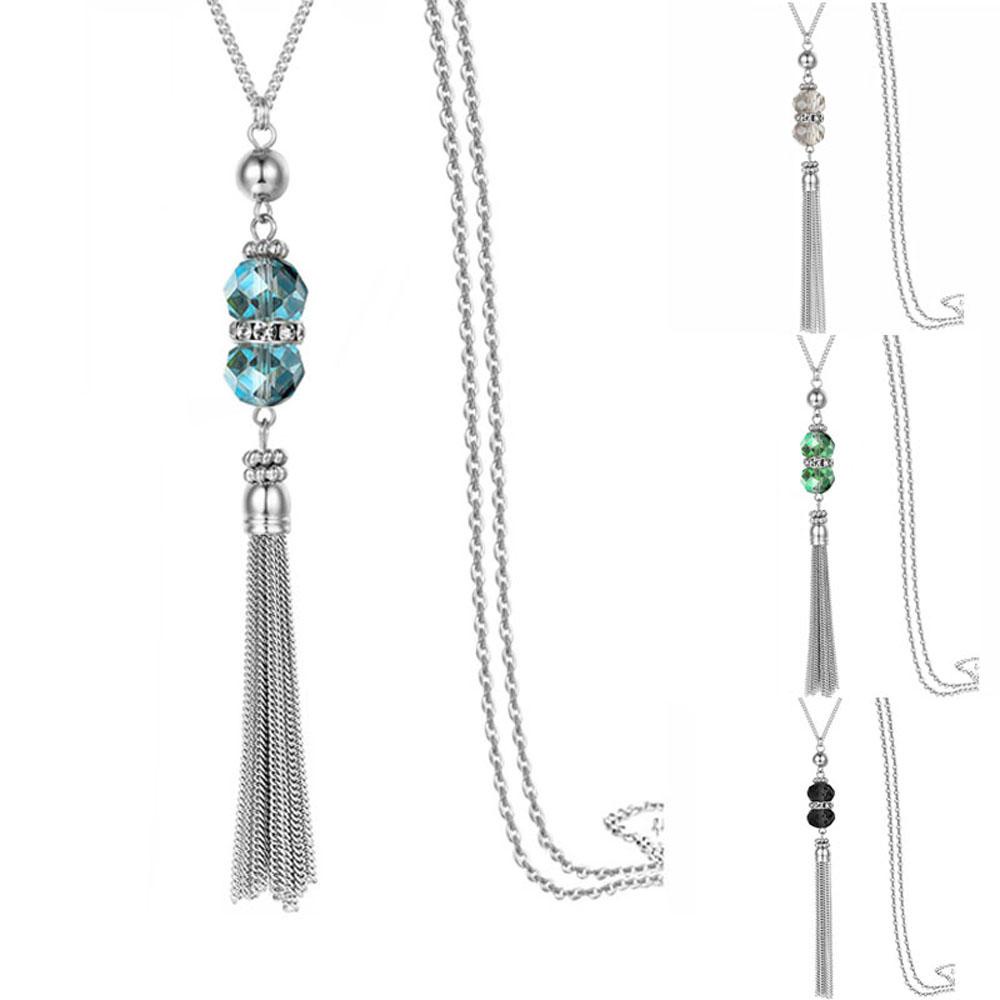 Vòng cổ Dáng Dài Thiết Kế Đơn Giản Thời Trang Cho Nữ|Màu Sắc|Trang Sức Hạt / Nhiều Màu