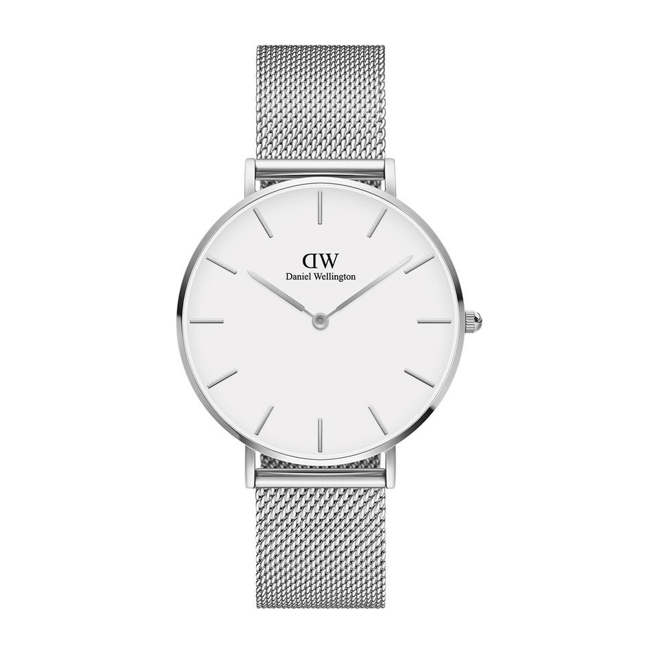 Đồng hồ nam , nữ Daniel Wellington Classic Petite Dây Mesh 36mm & 28mm- Bạc