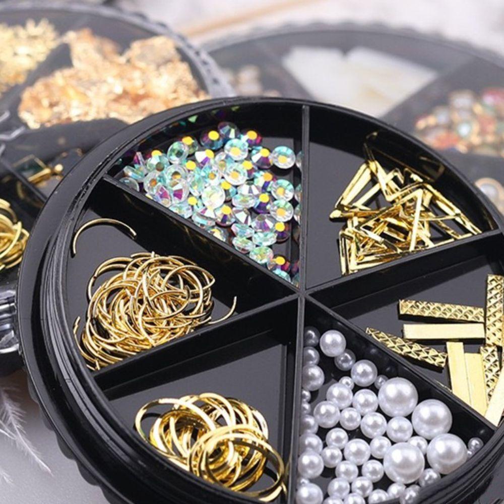 OCEANMAP Bộ Phụ Kiện Trang Trí Móng Nghệ Thuật 3D DIY Charms