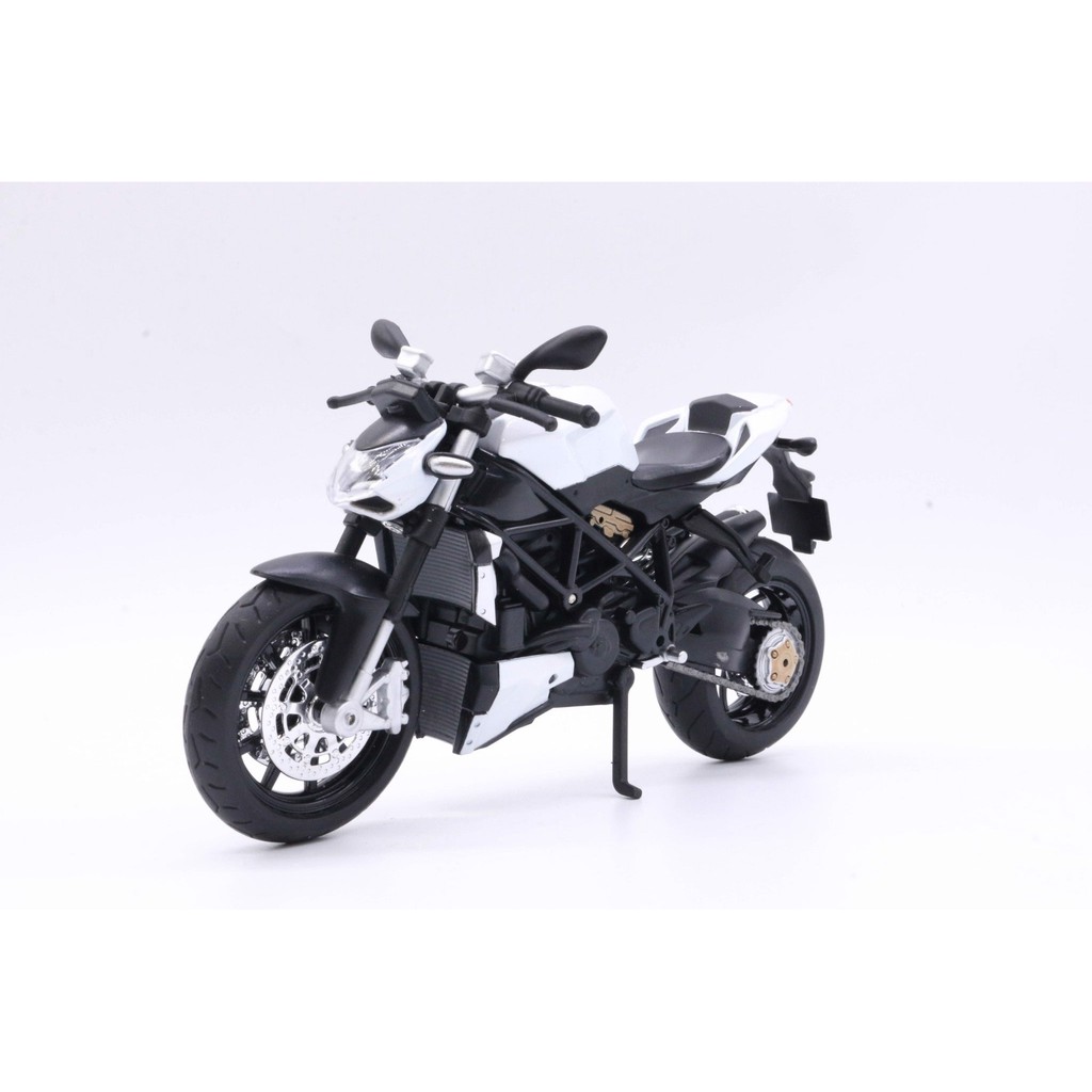 XE MÔ HÌNH MOTO DUCATI STREETFIGHTER có ĐÈN, ÂM THANH | HUAYI MODEL tỷ lệ 1:12