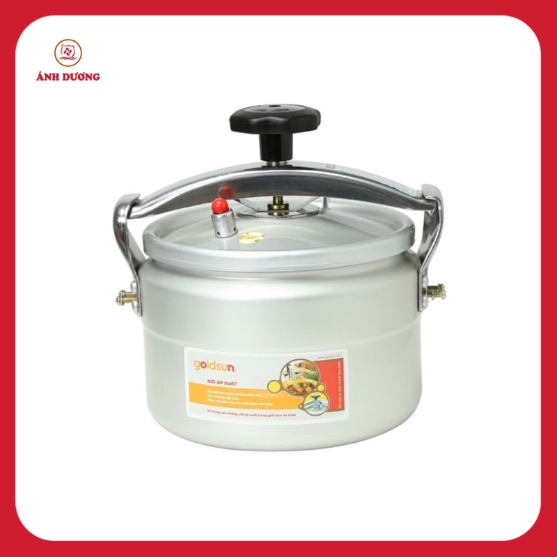 Nồi áp suất nhôm Goldsun 2401/2501 | Nhôm điện hóa mềm | Dung tích 4L/5L [Bền đẹp] [Bền Đẹp]