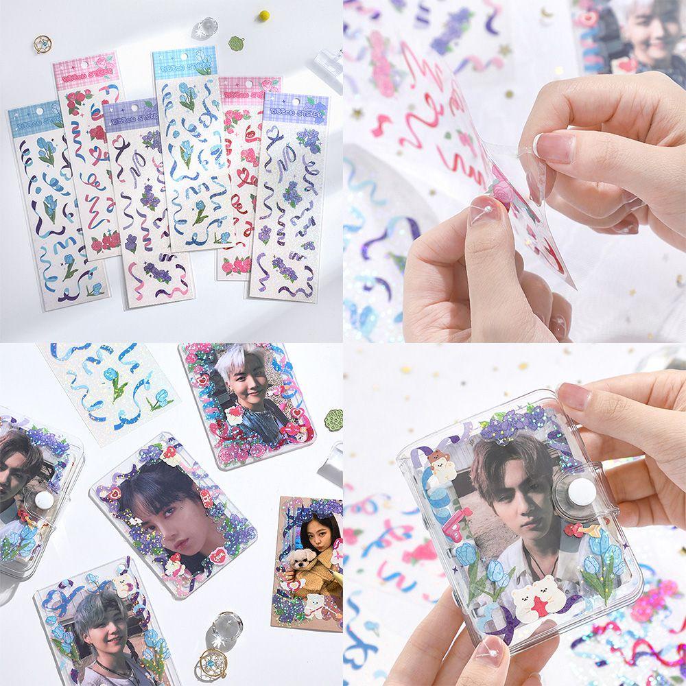 RAINBOW 1 Tờ Giấy Lấp Lánh Dùng Để Trang Trí Album Ảnh