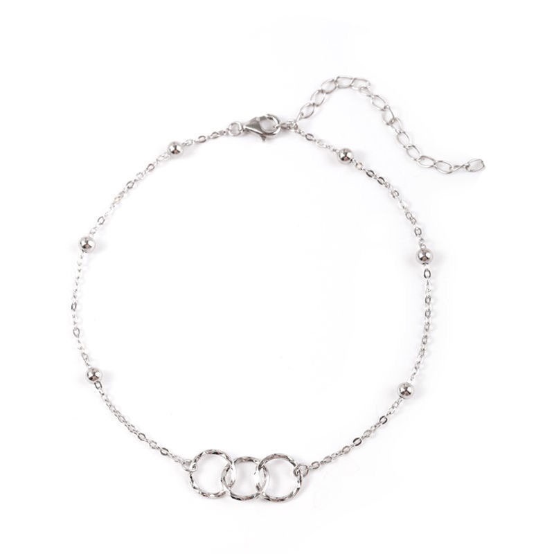 Lắc Chân Ba Lớp Phong Cách Thời Trang Đơn Giản Cá Tính Dành Cho Nữ