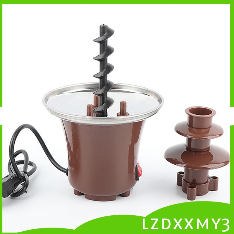 Đài Phun Sô Cô La Nhỏ Gọn Dễ Lắp Ráp 3 Tầng