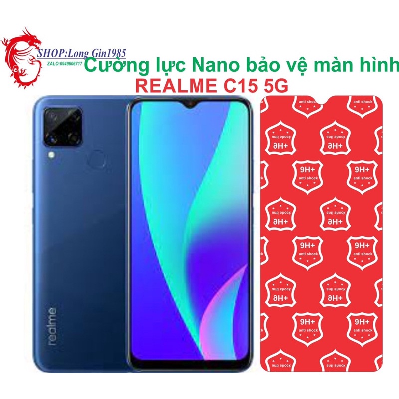Realme C15 5G Cường lực dẻo Nano chống va đập chống trầy xước tốt