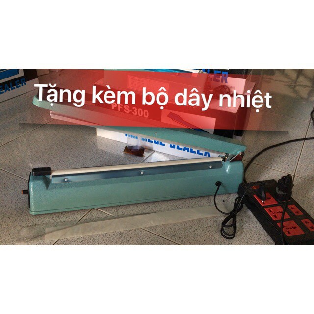 Máy Ép Miệng Túi 30CM Vỏ Sắt Cực Bền - PFS300 Vỏ Sắt + tặng kèm dây thanh nhiệt