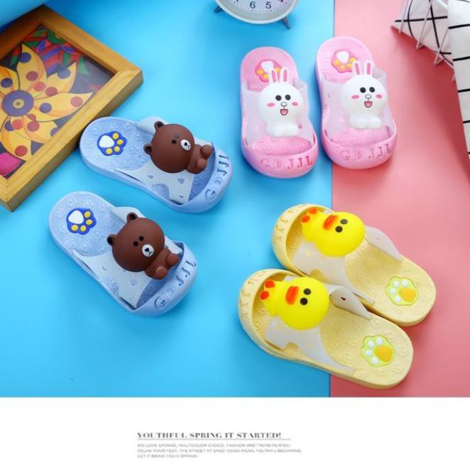 Giày Sandal Hình Gấu Brown Cony Sally Line Đáng Yêu Dành Cho Trẻ 5.5 Dễ Thương