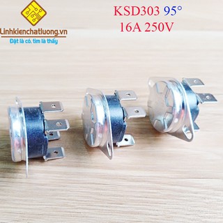 3 chiếc relay nhiệt KSD303 95 độ 16A 250V thường đóng