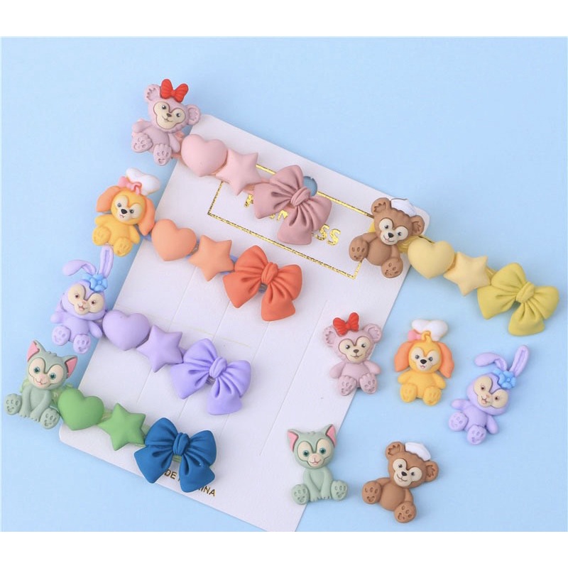Charm (C287) slime/ Dụng Cụ Charm Trang Trí [Ko Keo &amp; Nút] Hình Thú Ngồi