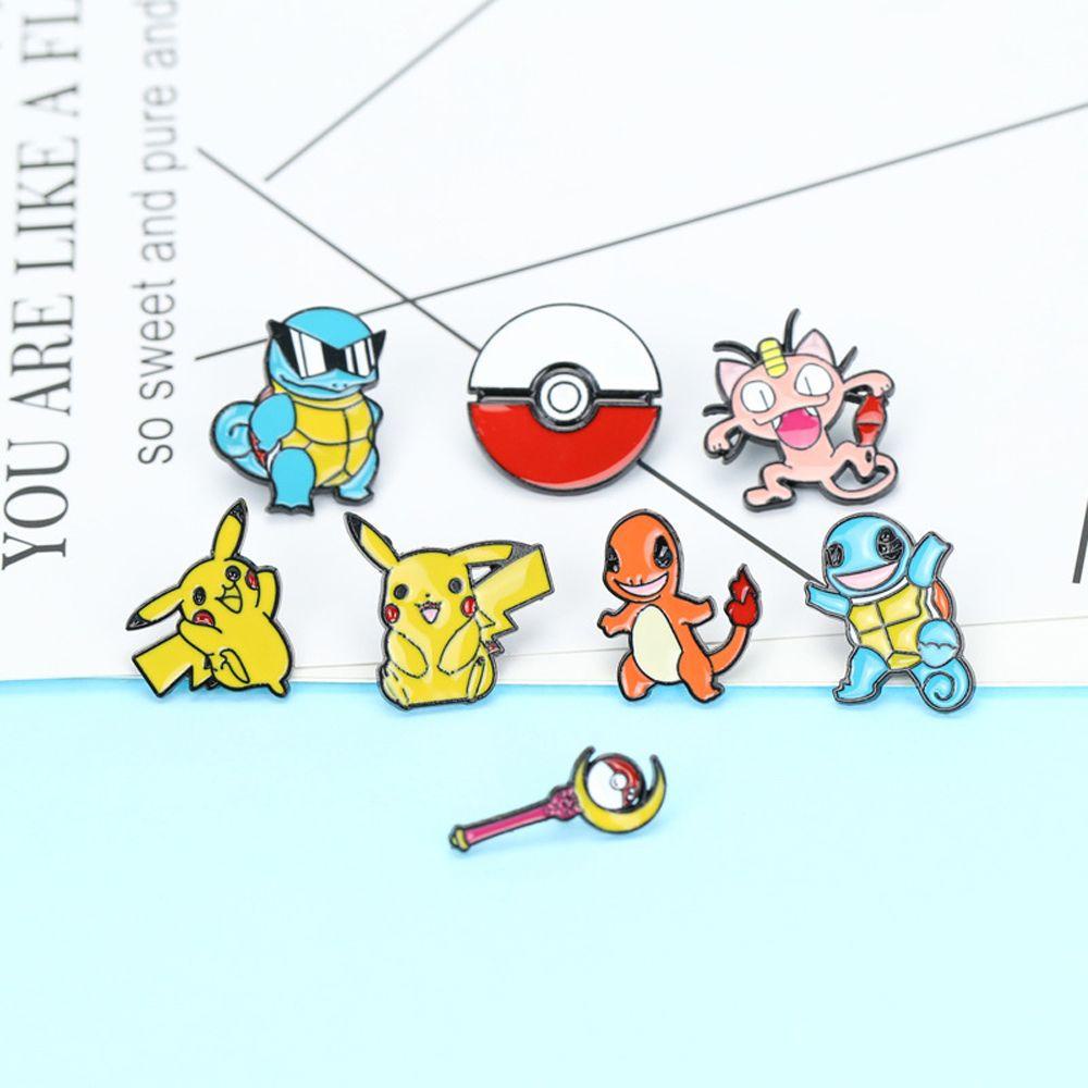 PRESTON Huy Hiệu Cài Áo Hình Quả Bóng Pokemon Hoạt Hình
