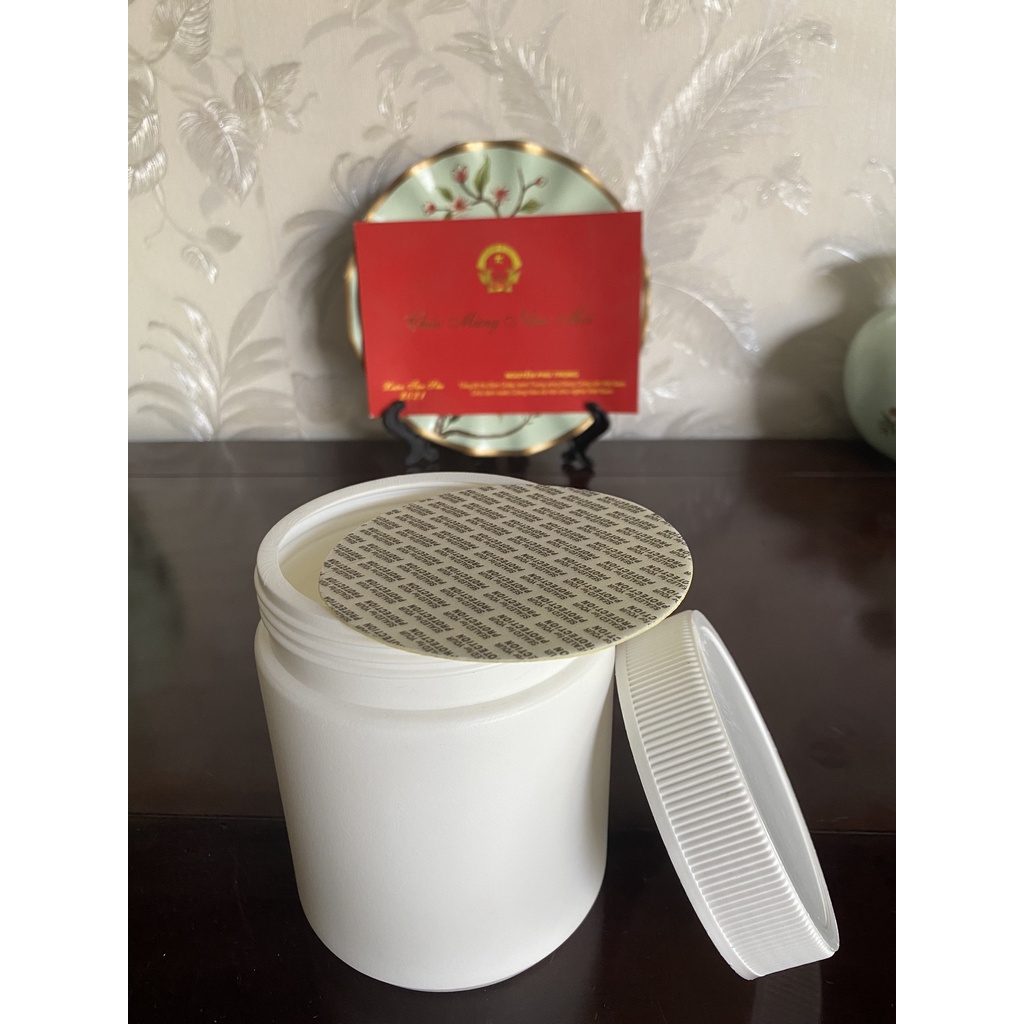 Hũ nhựa HDPE 300gr  màu trắng sứ