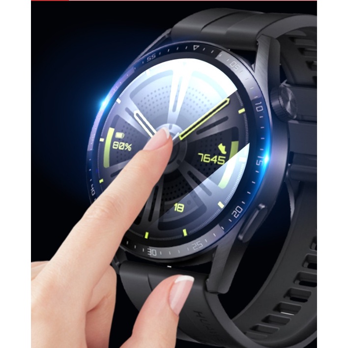 1 miếng dán bảo vệ màn hình cong 3D chống trầy cho đồng hồ thông minh Huawei Watch GT 3 46MM