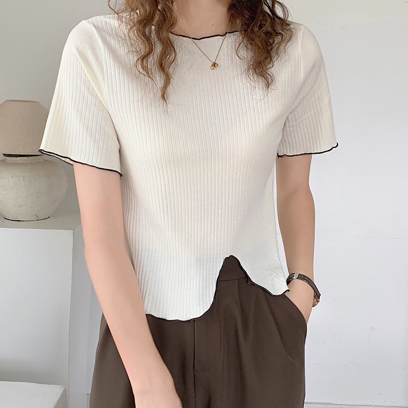 Áo thun NZN tay ngắn cổ tròn thời trang mùa hè dành cho nữ