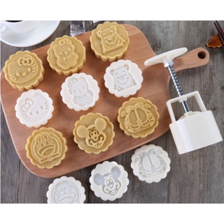 Khuôn làm bánh dễ thương, bộ 5 mặt hoạt hình, moon cake