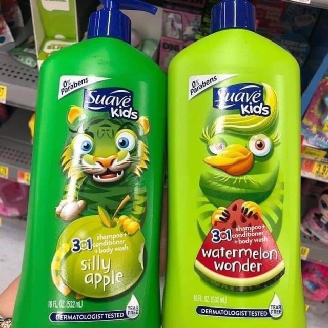 Sữa tắm gội Suave kid bé 532ml