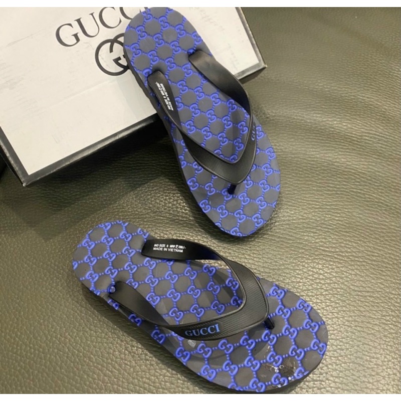 Dép tông GC đi biển thời trang nam đế cao su, Dép kẹp mùa hè phong cách trẻ trung cá tính có hoạ tiết btshop từ 40 - 46