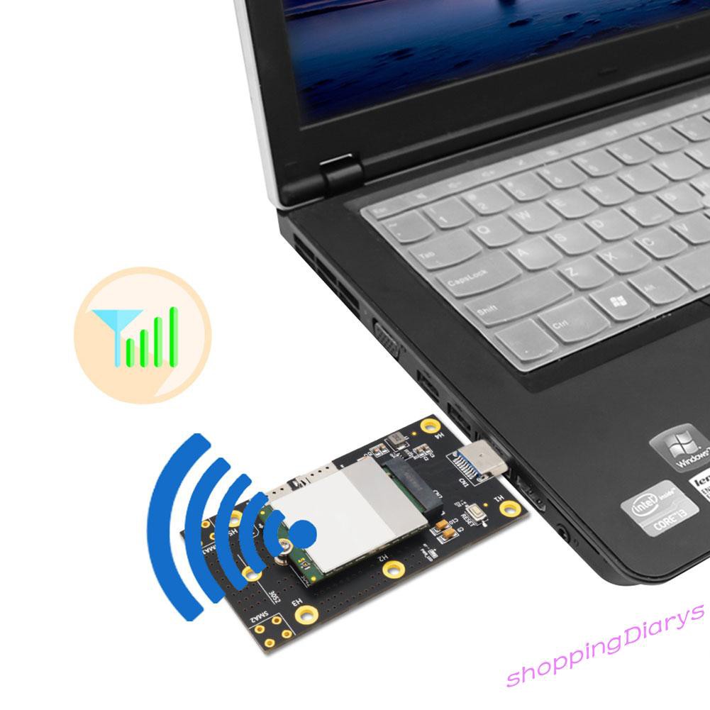 ✤Sh✤ M2 Key B to USB 3.0 Adapter w/ Dual Nano SIM Card Slots for 3G 4G 5G Module