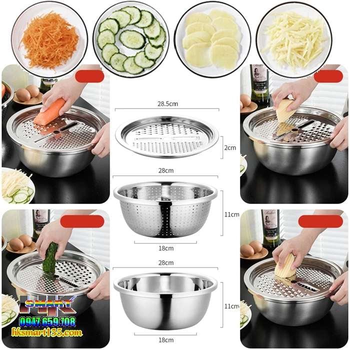 Rổ nạo inox