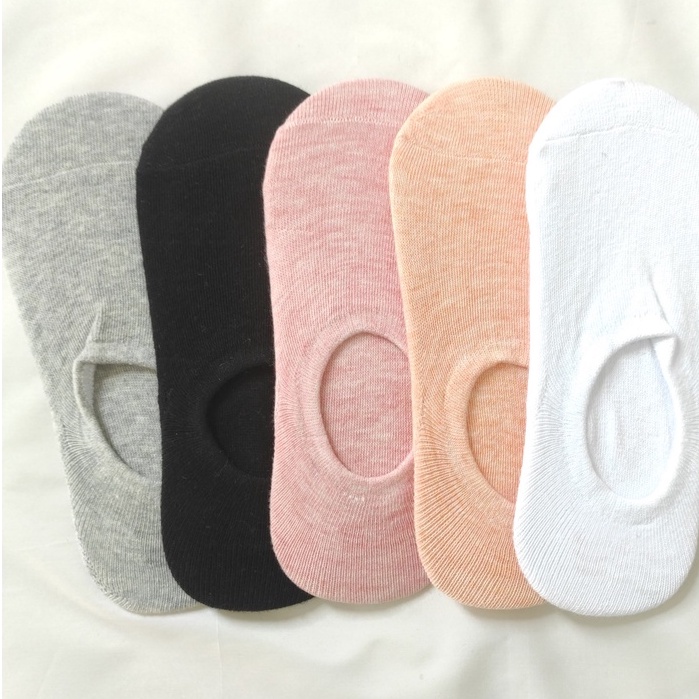 Vớ lười nữ trơn, tất lười trơn cổ ngắn nửa bàn chân thun cotton co giãn NEKO