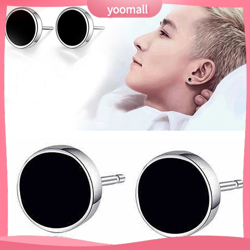 Khuyên tai mạ bạc 925 kiểu dáng đơn giản sang trọng dành cho cả nam và nữ