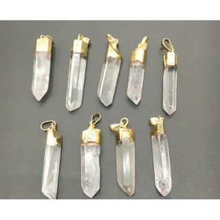 Mặt Dây Chuyền Đá Thạch Anh Trong Suốt Nguyên Chất