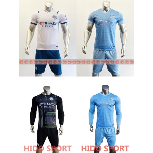 Quần áo bóng đá MAN CITY tổng hợp thun mềm mịn co dãn tốt