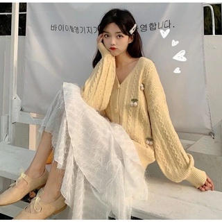 Áo len cherry Hàn Quốc 100% ảnh thật