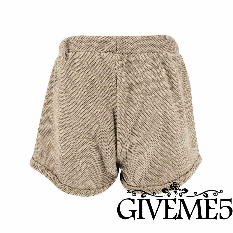 Quần Sóoc Lưng Cao Dáng Rộng Dành Cho Nữ