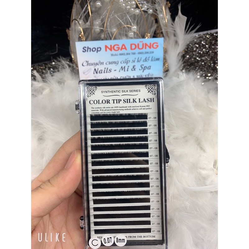 Mi color tip silk lash dày 0,7