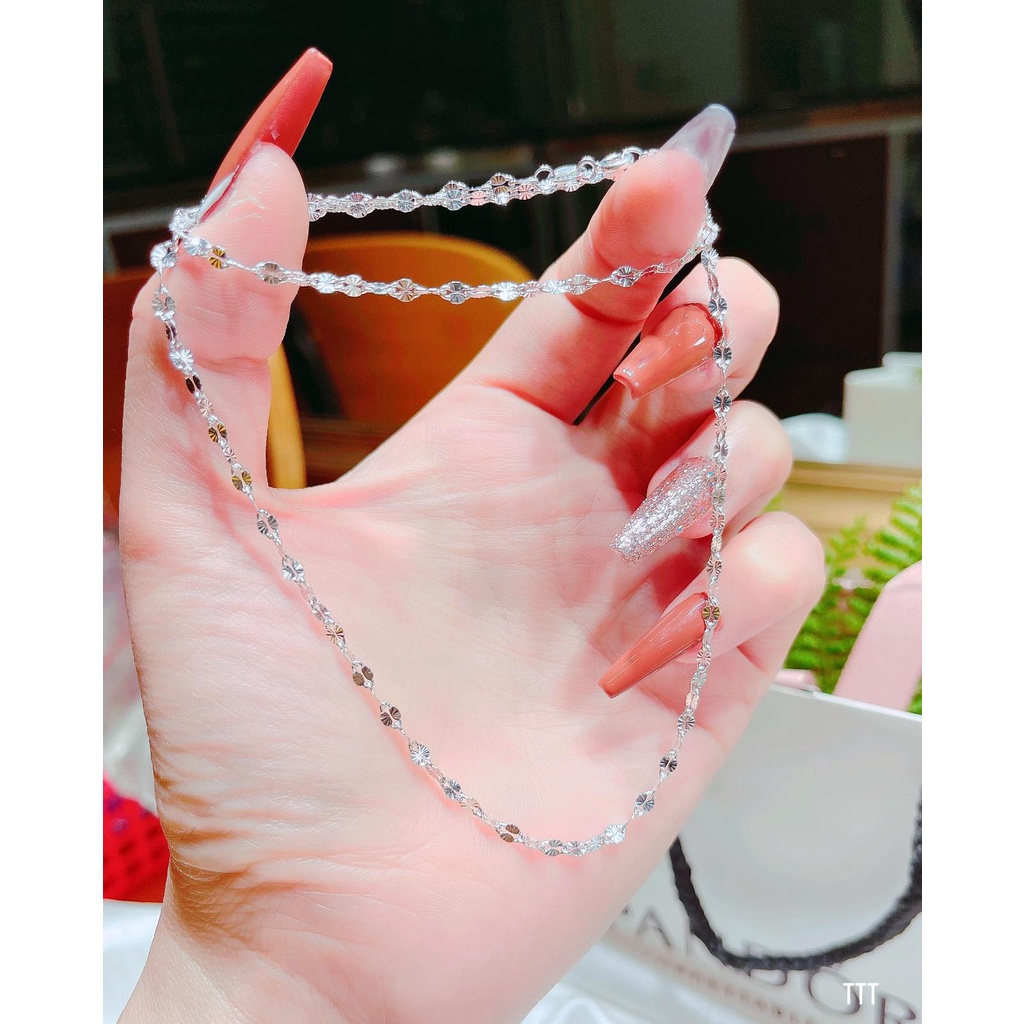 DÂY CHUYỀN LÁ ME BẠC TA