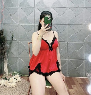 SET BỘ NGỦ 2 DÂY SEXY SATIN LỤA CAO CẤP