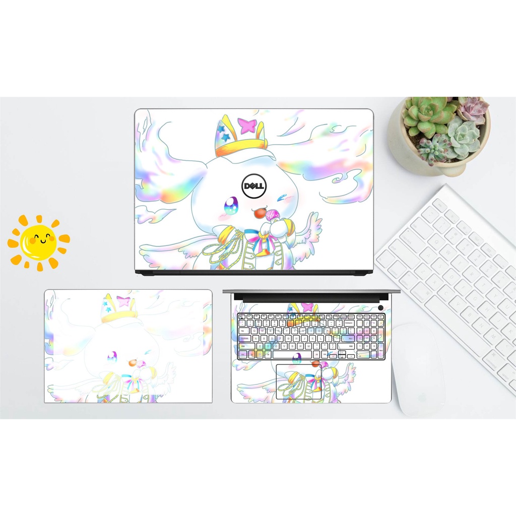 Skin dán laptop Miếng dán laptop in theo yêu cầu cho Dell Asus Acer Lenovo Thinkpad Vaio Msi mẫu nữ dễ thương