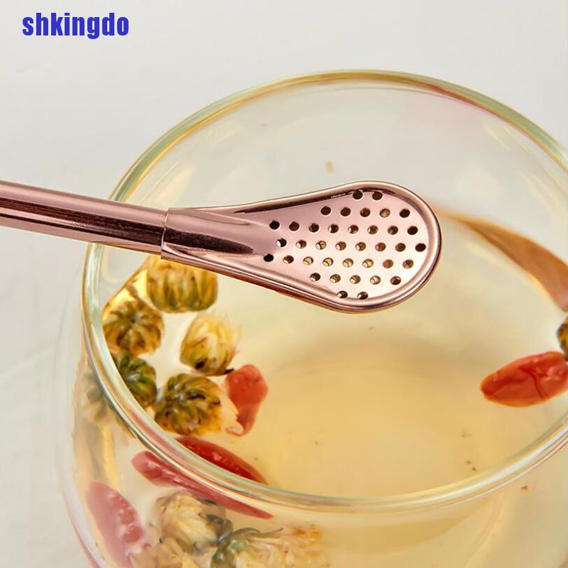 Ống hút kiêm thìa bằng thép không gỉ có thể tái sử dụng