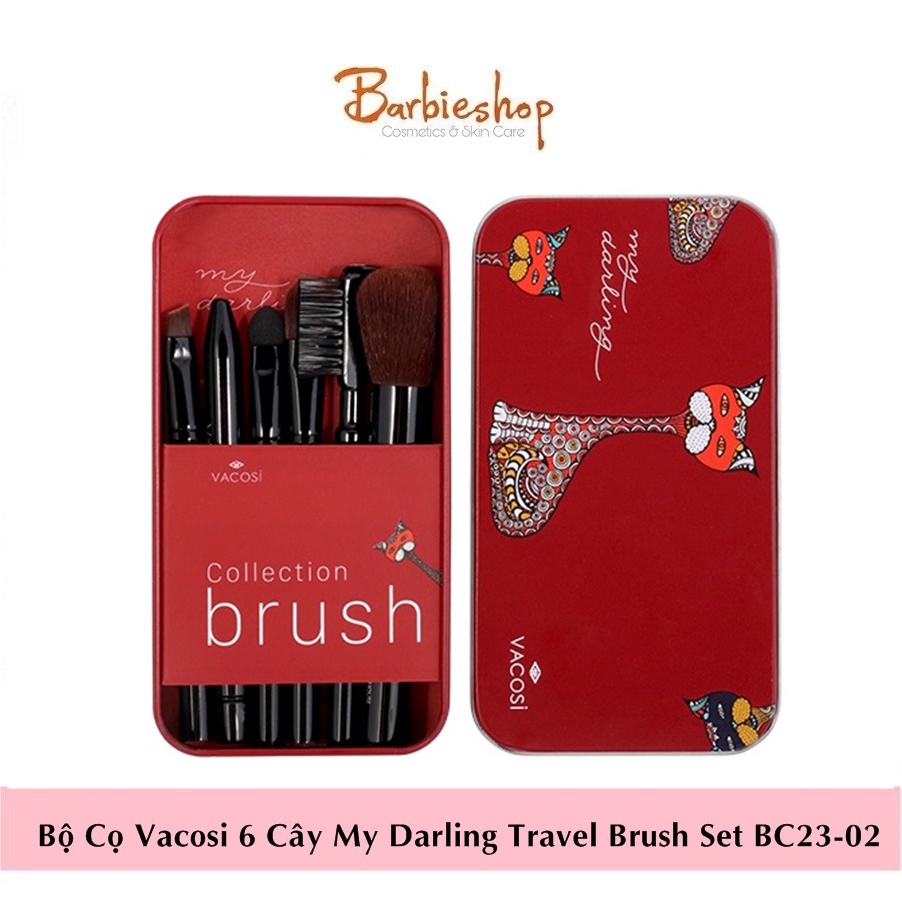 Bộ Cọ Vacosi 6 Cây My Darling Travel Brush Set BC23-02
