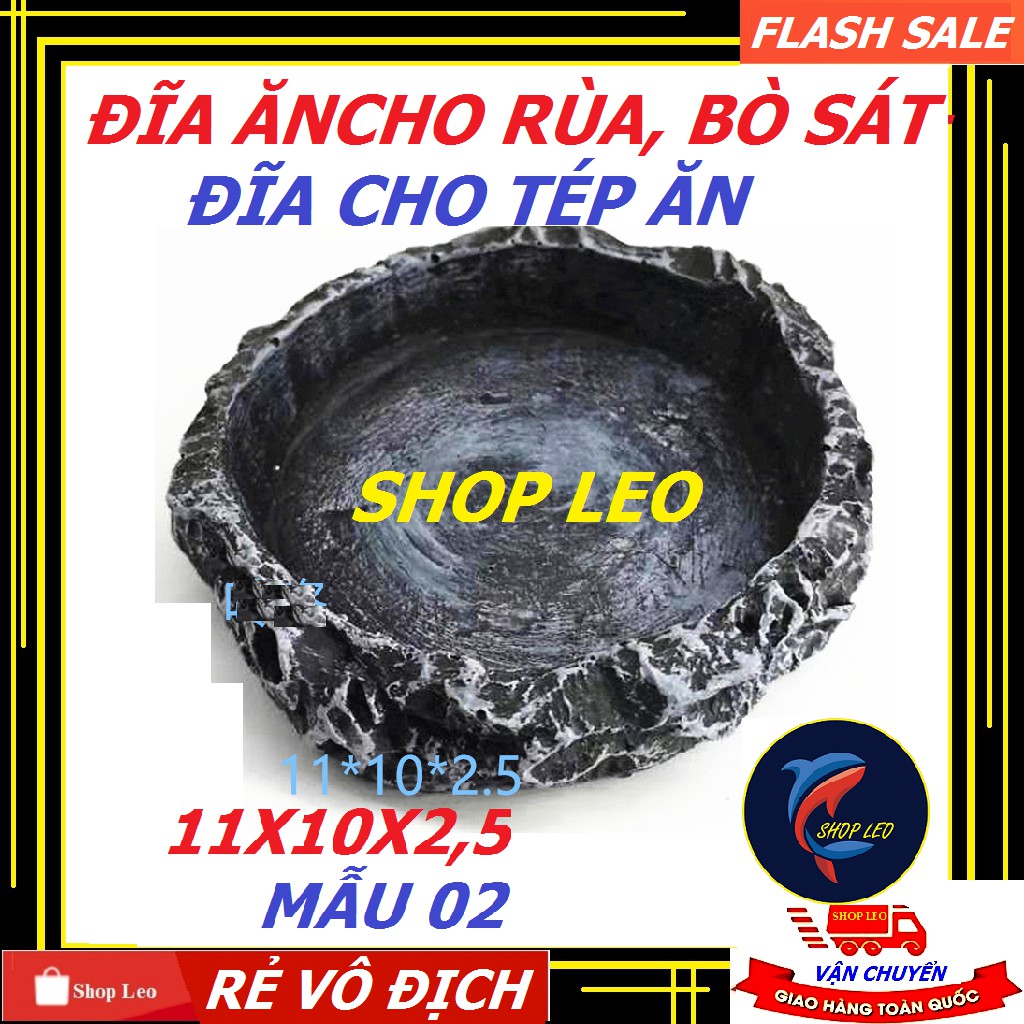 [Mã PET20K giảm 20K đơn 250K] Đĩa đựng thức ăn cho rùa, bò sát - khay đựng thức ăn cho bò sát -shopleo