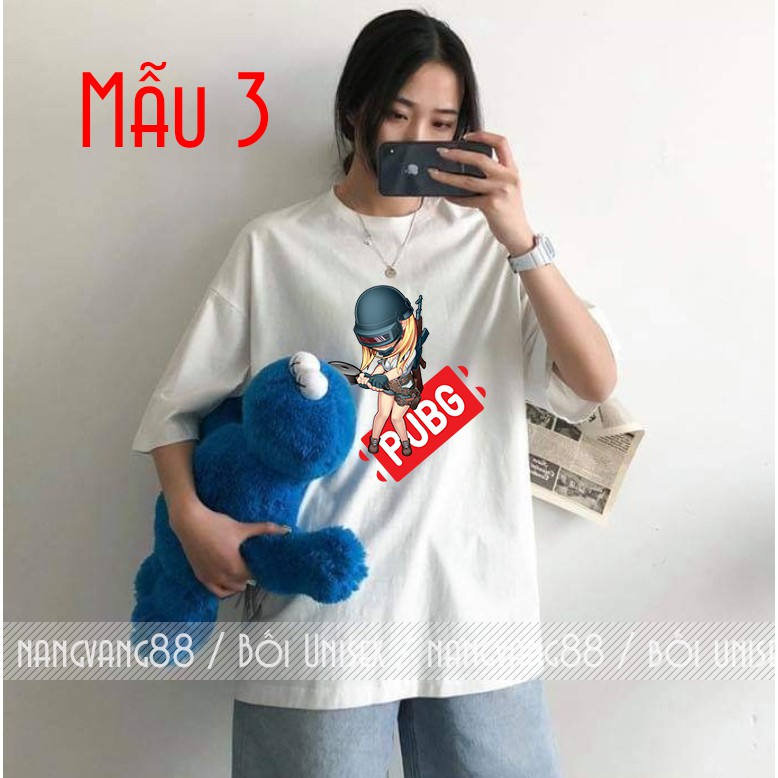 Áo Thun Nam nữ [ PUBG CHIBI Dễ Thương ] Unisex Tay Lỡ | BigBuy360 - bigbuy360.vn