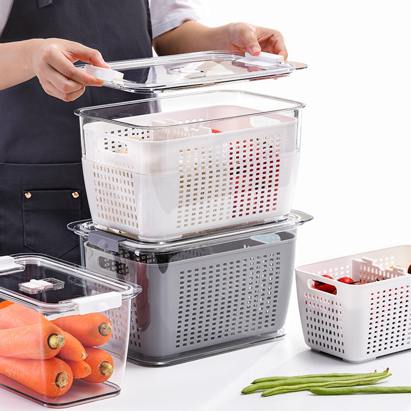 Set 1 / 2 Hộp Nhựa Đựng Thực Phẩm Đa Năng Tiện Dụng