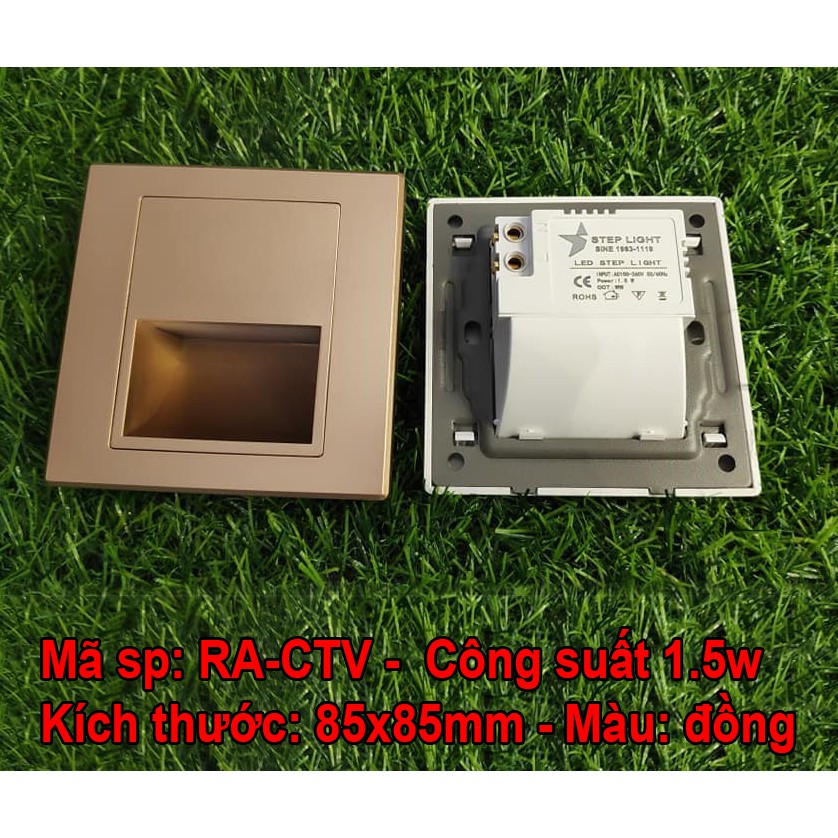 Đèn led âm tường, đèn led chân bậc cầu thang 1.5w – sáng vàng