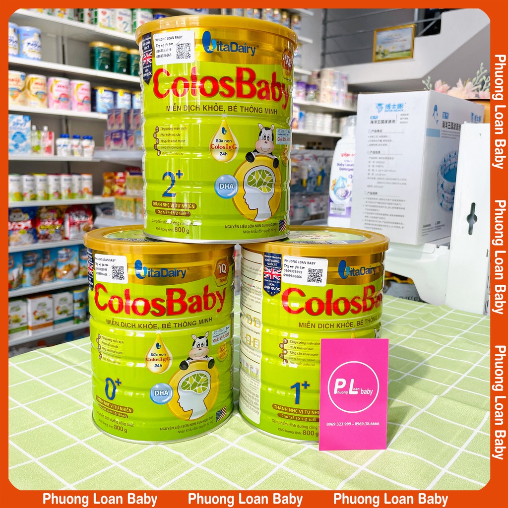 Sữa Colosbaby IQ Gold Miễn dịch khỏe - Bé thông minh 800g đủ số