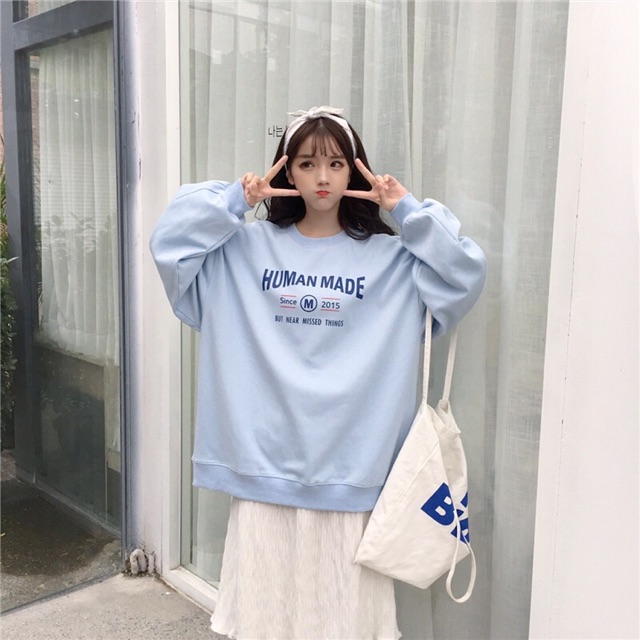 ÁO KHOÁC NỈ SWEATER FORM RỘNG