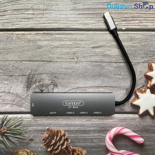 Cáp Chuyển USB Type C to HDMI + 3 USB 3.0 + SD Card Reader + TF Card Earldom W18
